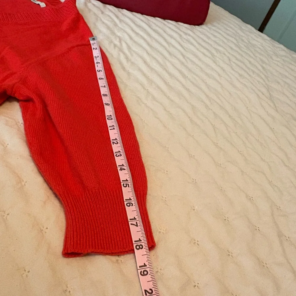 Old Navy Retro Vibrant Red Knit Cardigan NWOT